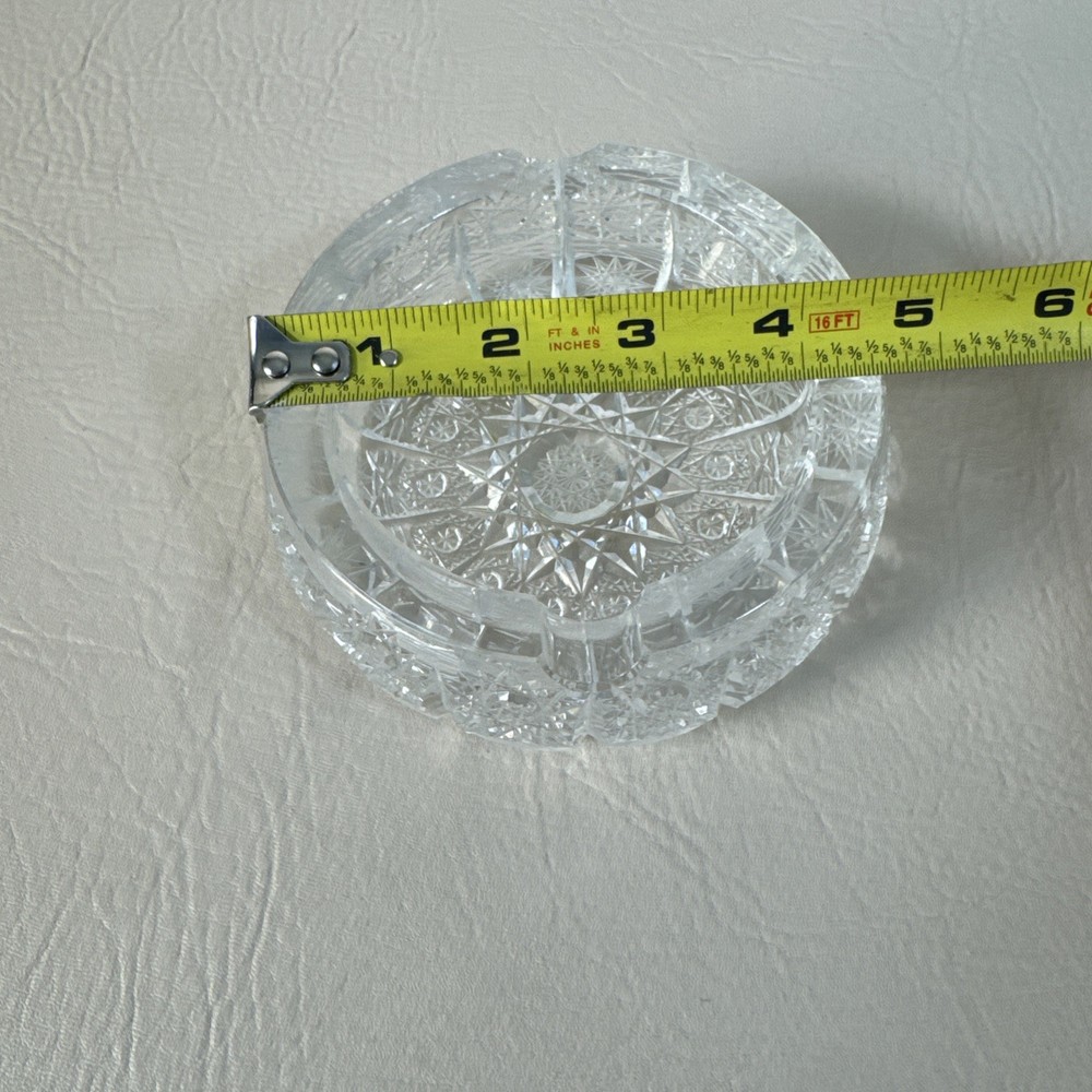 Crystal Clear Ashtray 4 1/2 Inch
