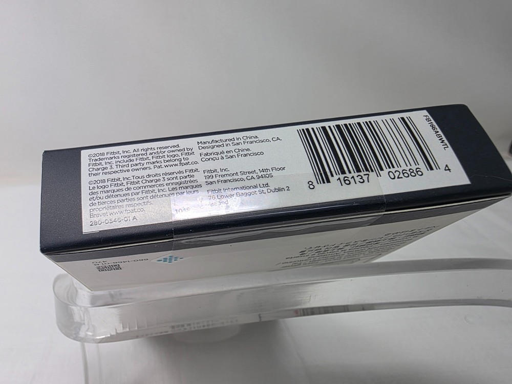 Fitbit Versa, Versa 2, Versa Lite Replacement Band Size Large White Sealed NEW