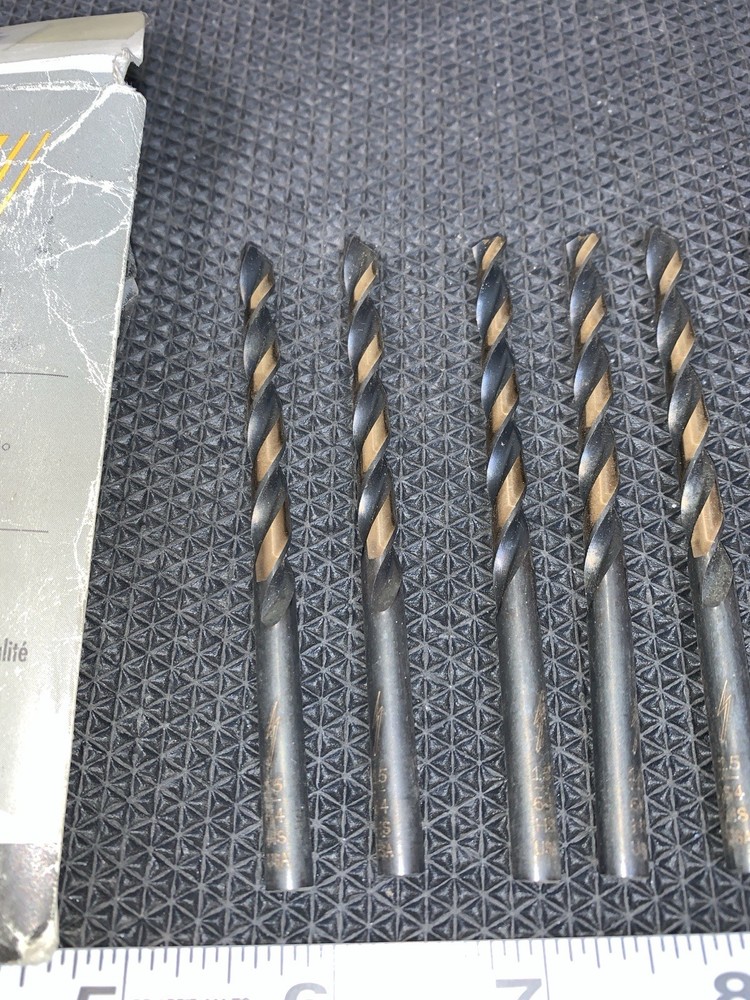 15/64" jobber drill bits 135point M7 9-pack Drill Bits Triumph 4F555