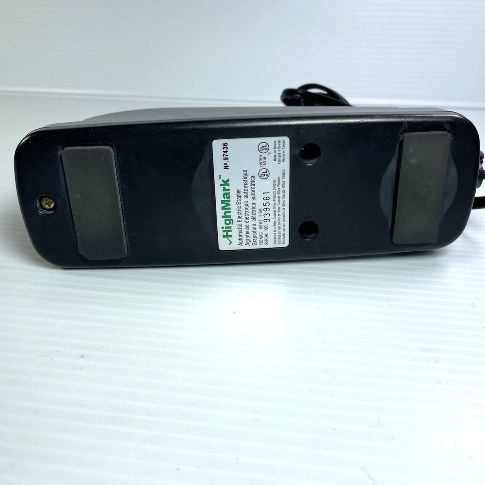 HighMark 97436 Black Automatic Electric Stapler EUC Tested Works