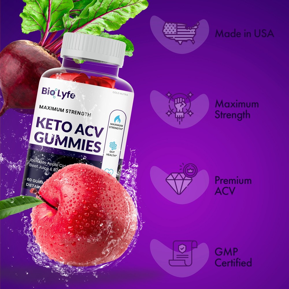 (2 Pack) BioLyfe Keto ACV Gummies Original Bio Lyfe Gummies