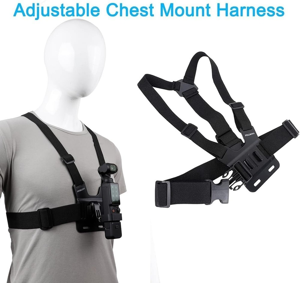Accessories Kit for DJI Osmo Pocket 3 New Quick Release Head Strap Mount + Chest