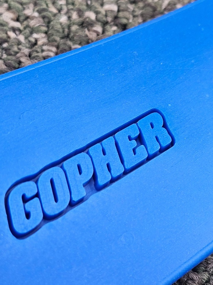 (QTY 6) Gopher Directional Arrow Poly Spots Blue