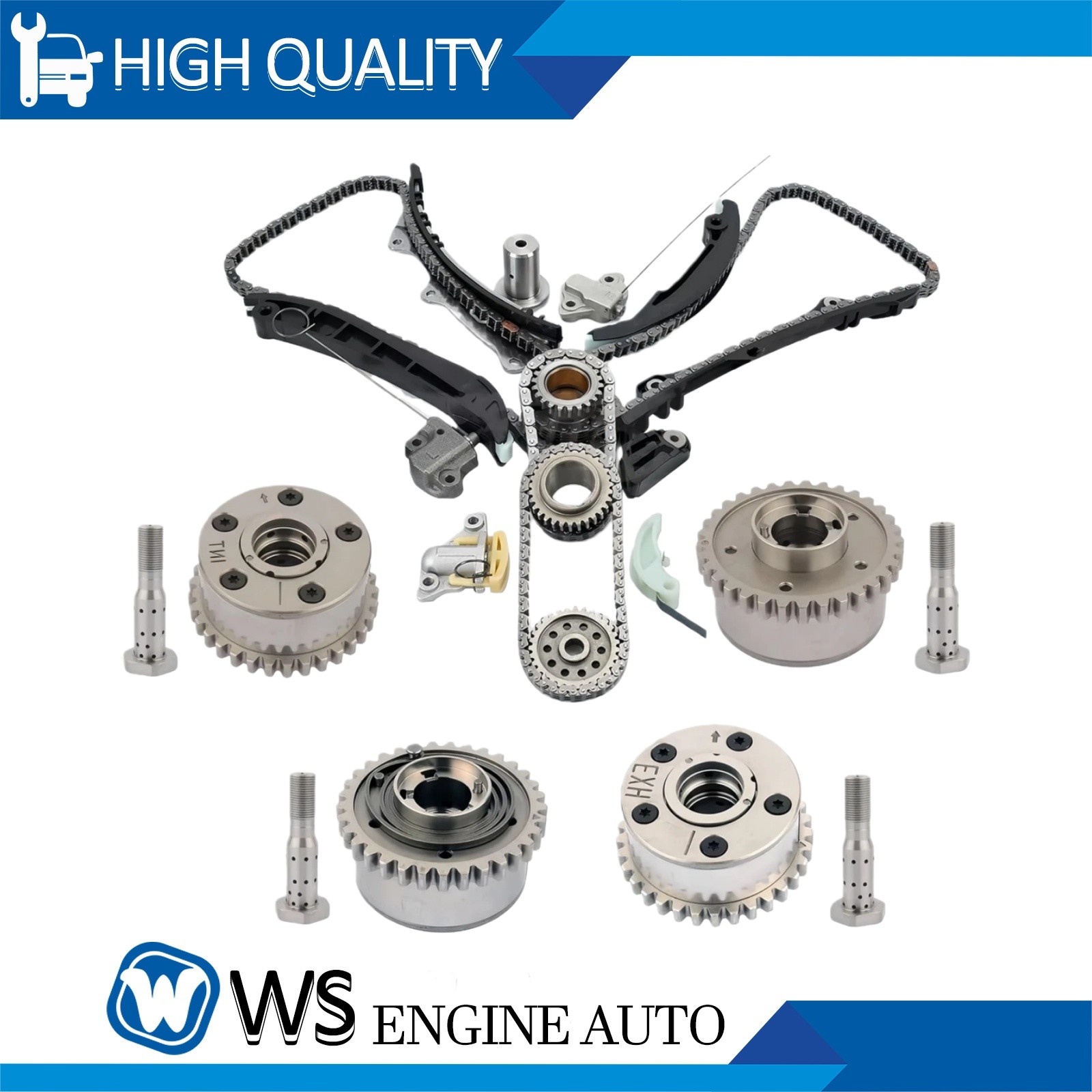 Timing Chain VVT Kit For Jeep Chrysler 200 300 Dodge 3.6L 2011-15 DOHC 5184357AE