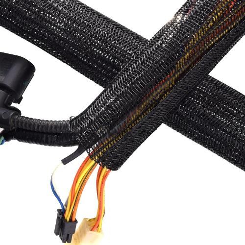 1pc MULTICOMP PRO 'MP009019 Sleeving, Self-Closing Braided Wrap, PE (Polyes