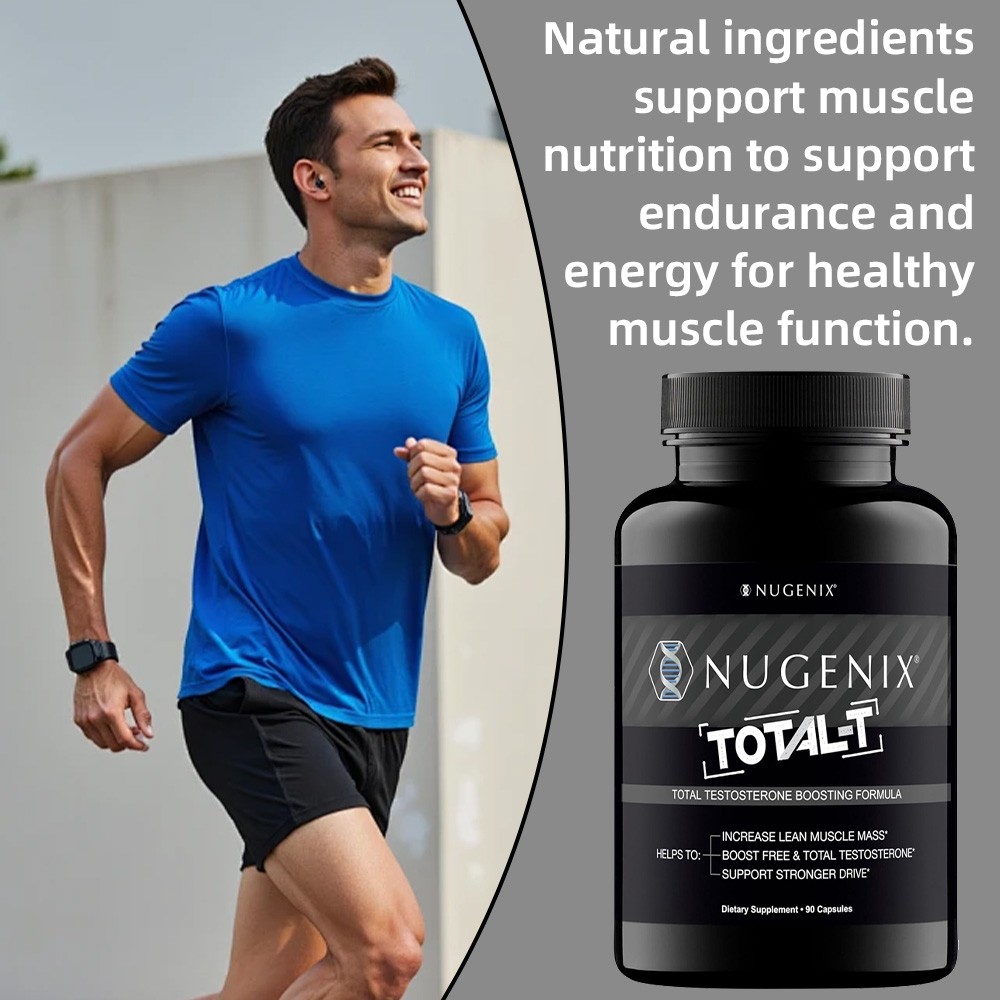 Nugenix Total-T Testosterone Booster 90 Capsules - Enhanced Endurance and Energy