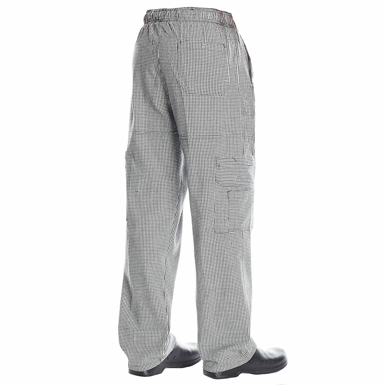 CHEF CODE Chef Cargo Pants with Elastic Waist and Drawstring, Zip Cargo Pockets