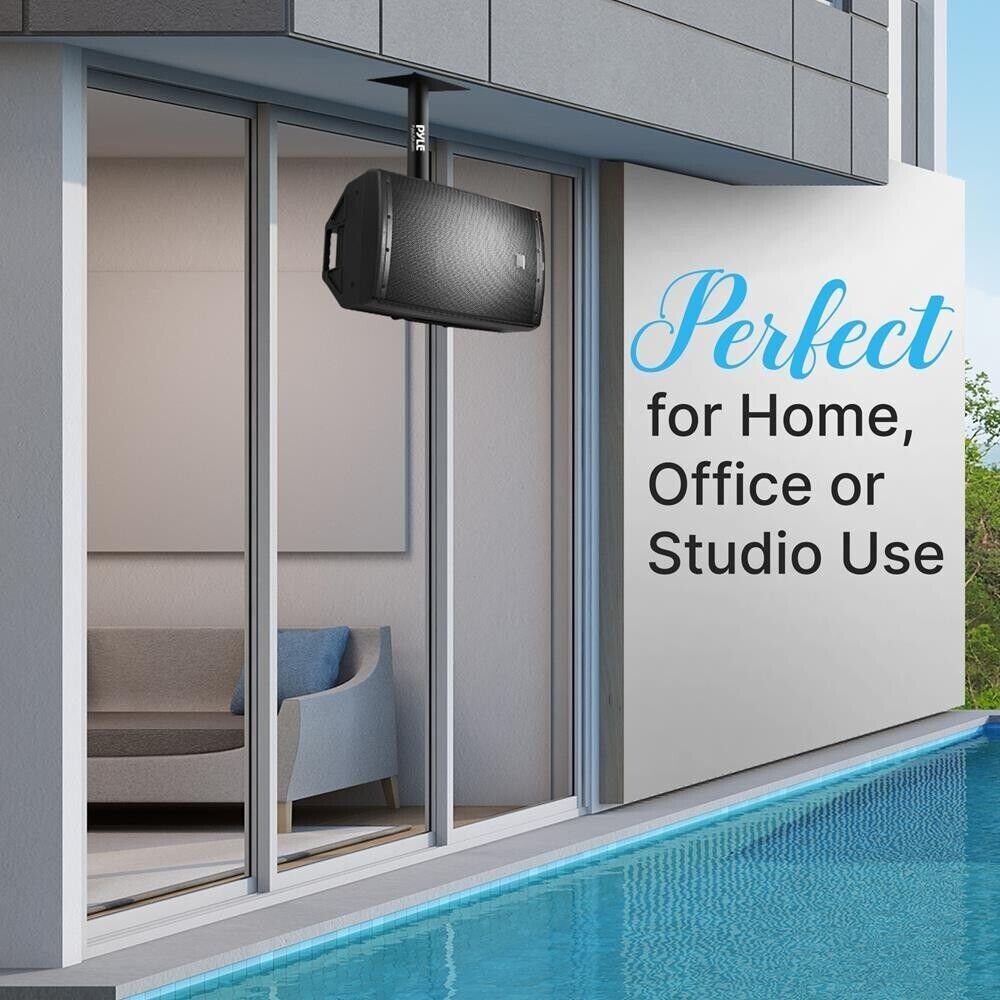 Pyle Durable Wall/Ceiling Mount Stand-Adjustable Swivel Tilt, Heavy-Duty