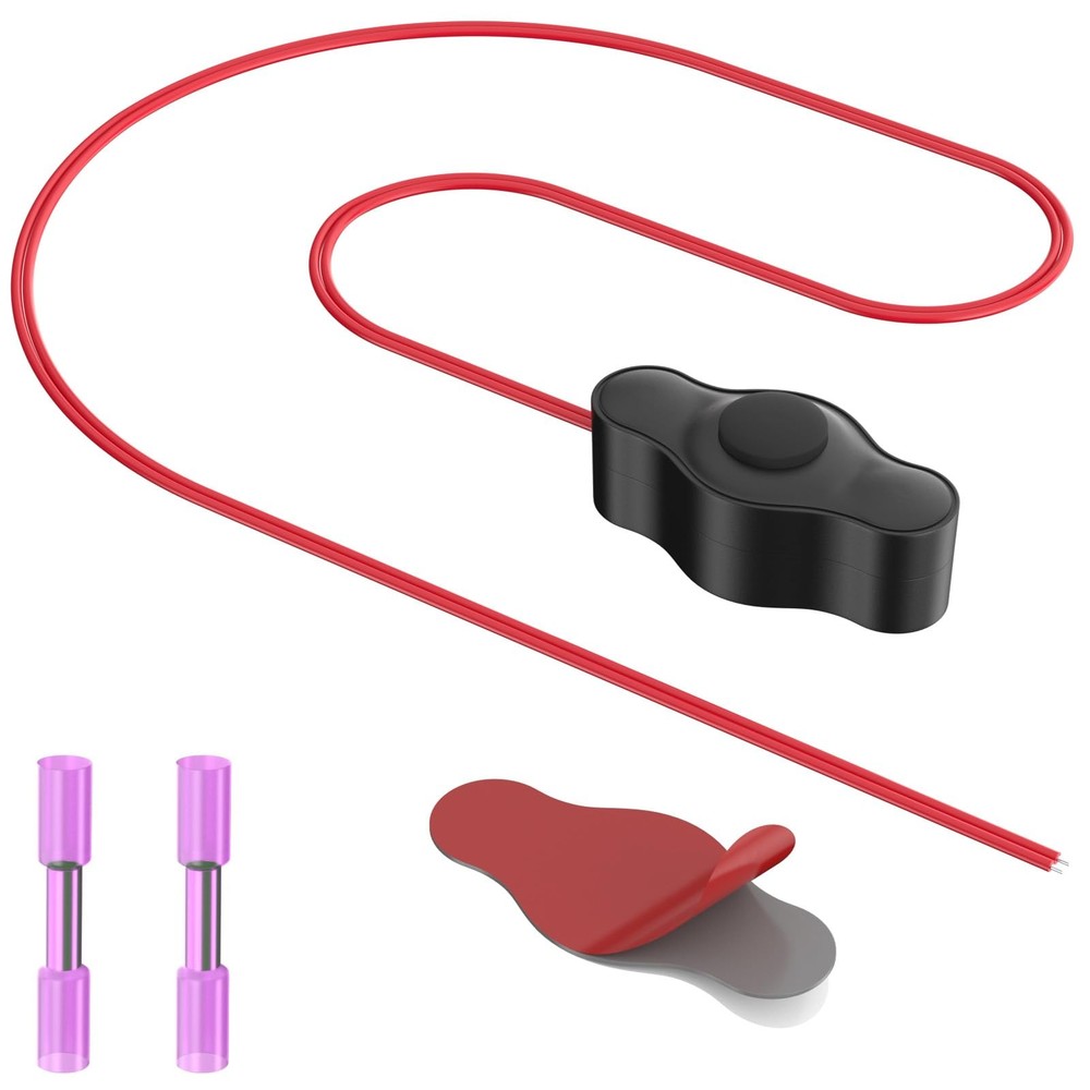 12V Waterproof On Off Switch, Inline Switch 12V with Quick Connector, Motorcy...