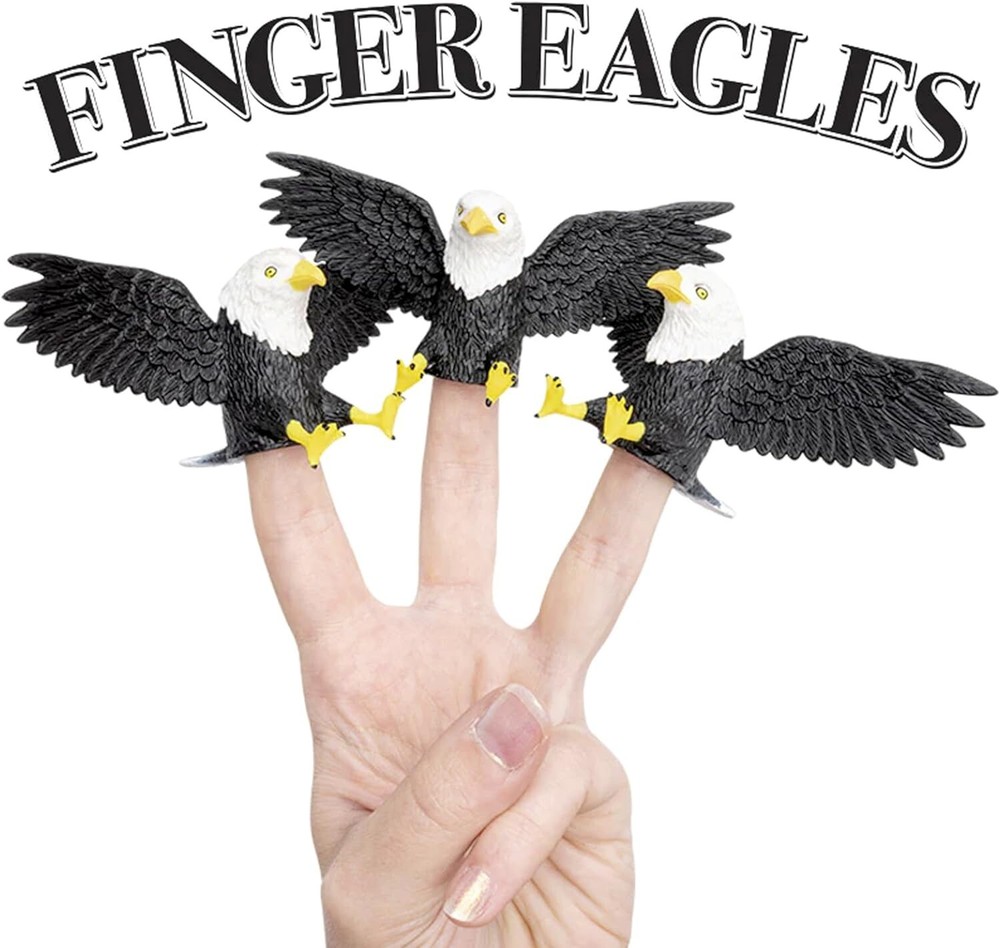 FINGER EAGLES - 3 Piece Bald Eagle Assortment