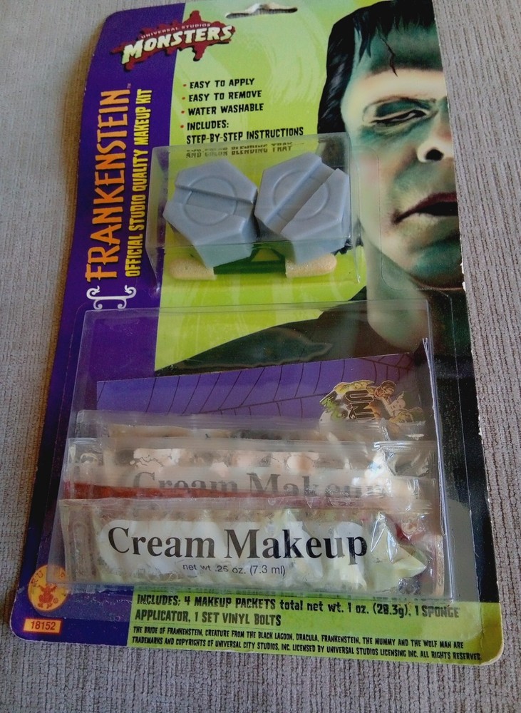 Universal Studios Monsters Frankenstein Official Studio Quality Makeup Kit - NOS