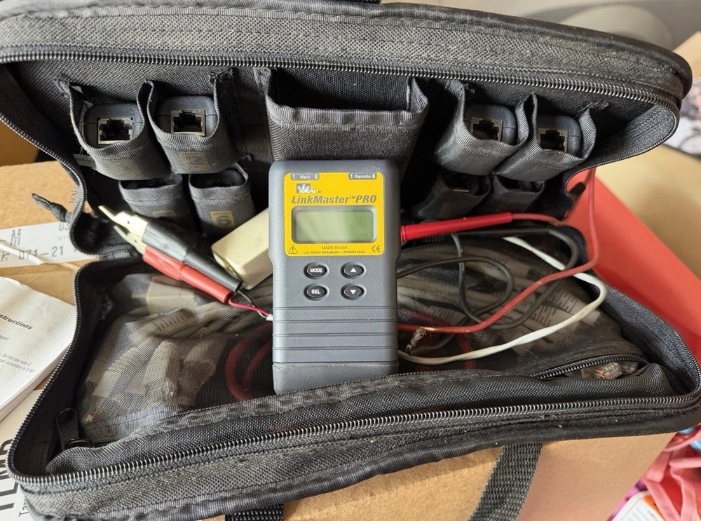 Ideal Linkmaster Pro Kit Tester W/ Case Complete!