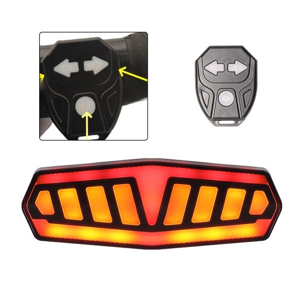 Bicycle Taillight with Wireless Remote Control and Multiple Flashing Modes
