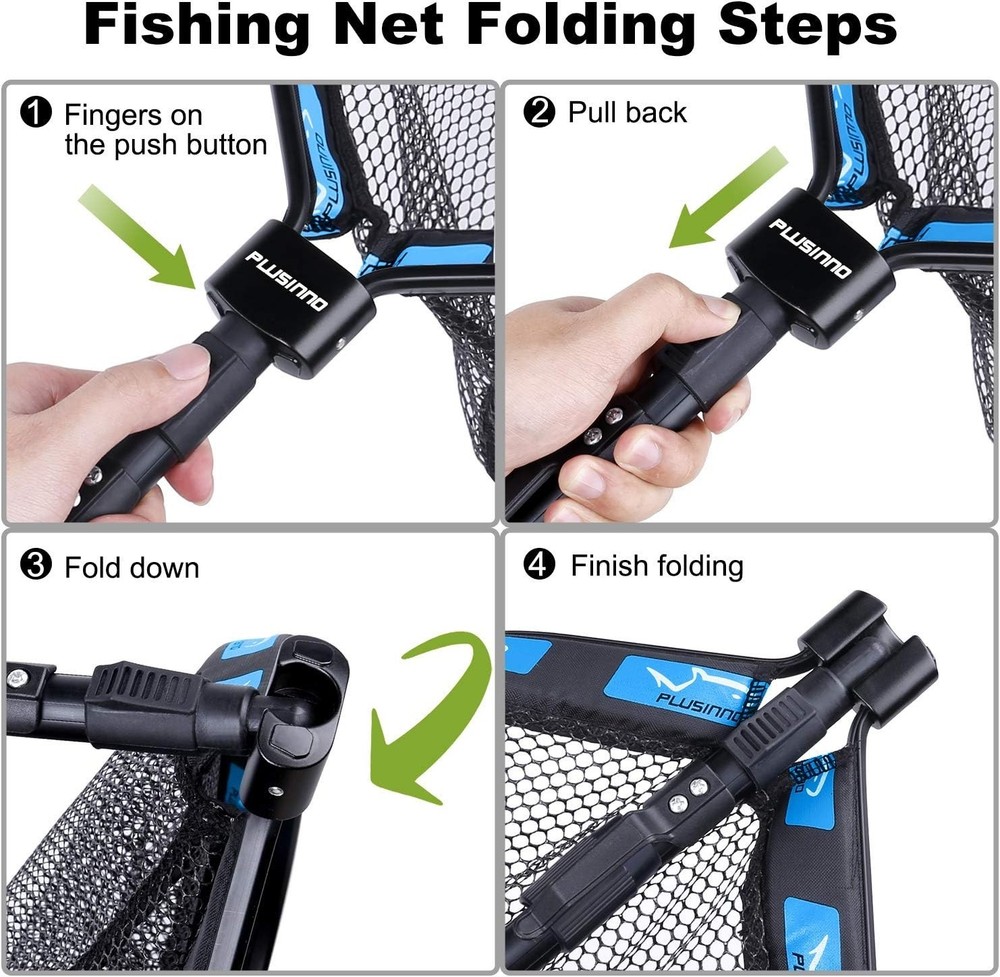Floating Salmon & Catfish Net with Telescoping Handle