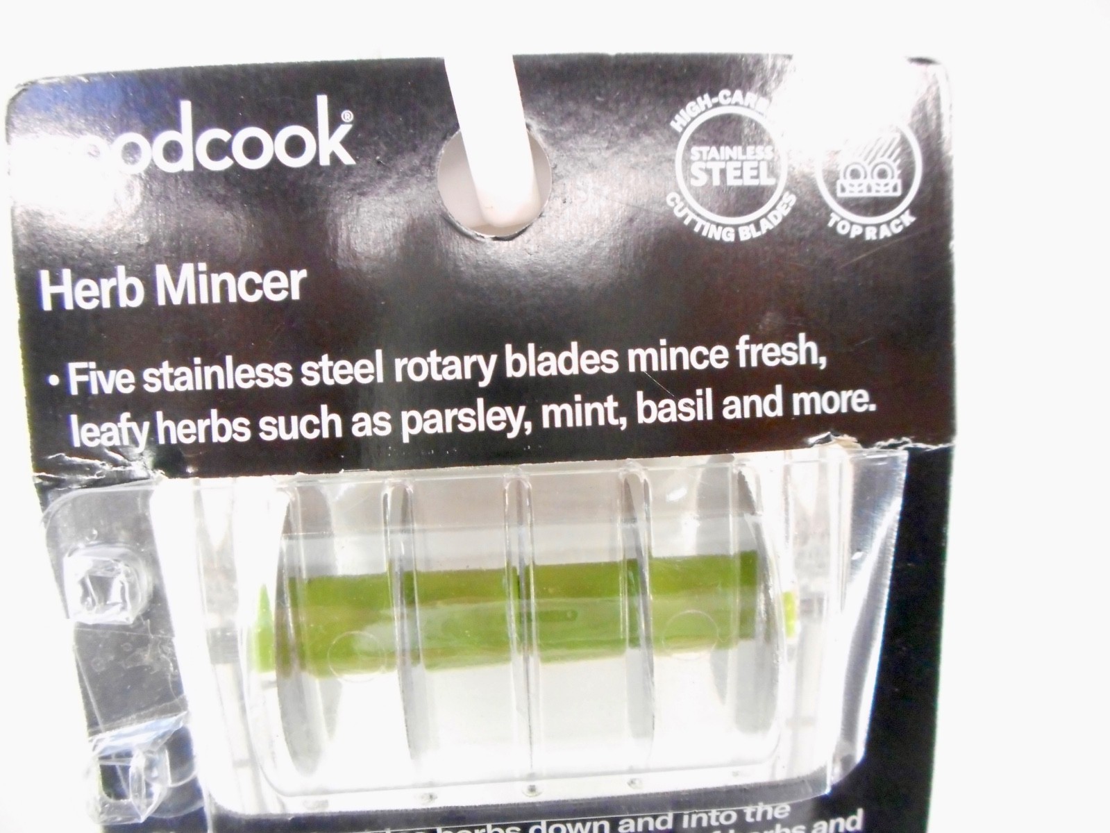 Goodcook Herb Mincer Slicer Stainless Steel High Carbon 9 Sharp Blades