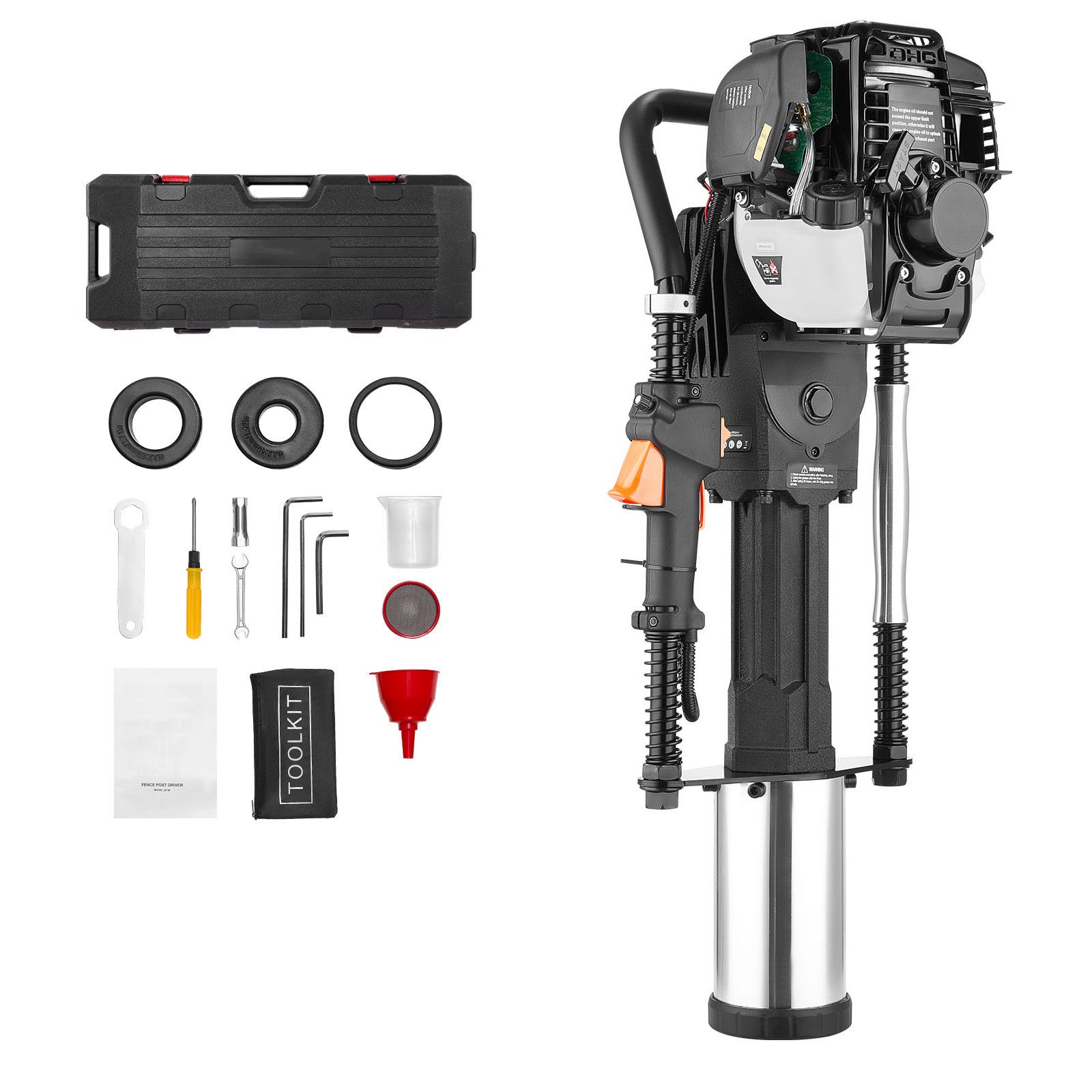 Uimoso Gas Powered T Post Driver 4 Stroke Engine Heavy Duty Fence Pounder
