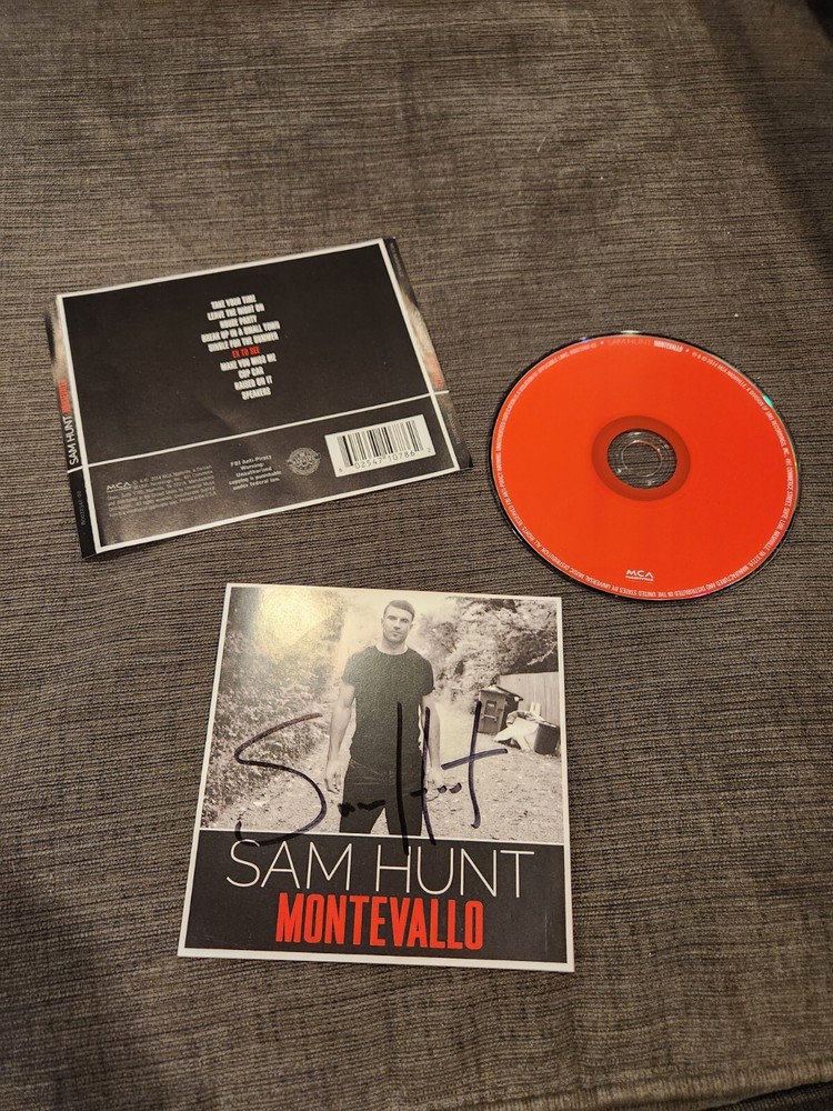SAM HUNT - MONTEVALLO - SIGNED CD FROM 2014 - RARE - FROM OFFICIAL WEBSITE