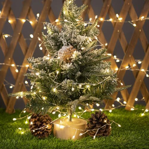 Fairy Lights Plug in 500LED Firecracker String Lights 50FT Warm White