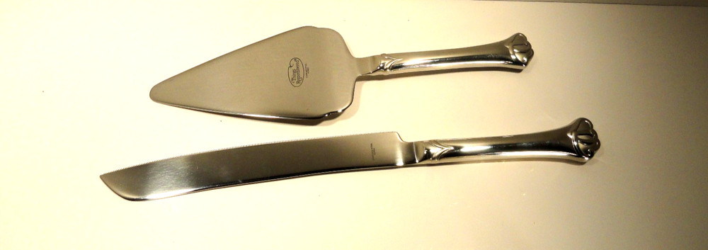 Things Remembered Stainless Steel Wedding Knife and Server