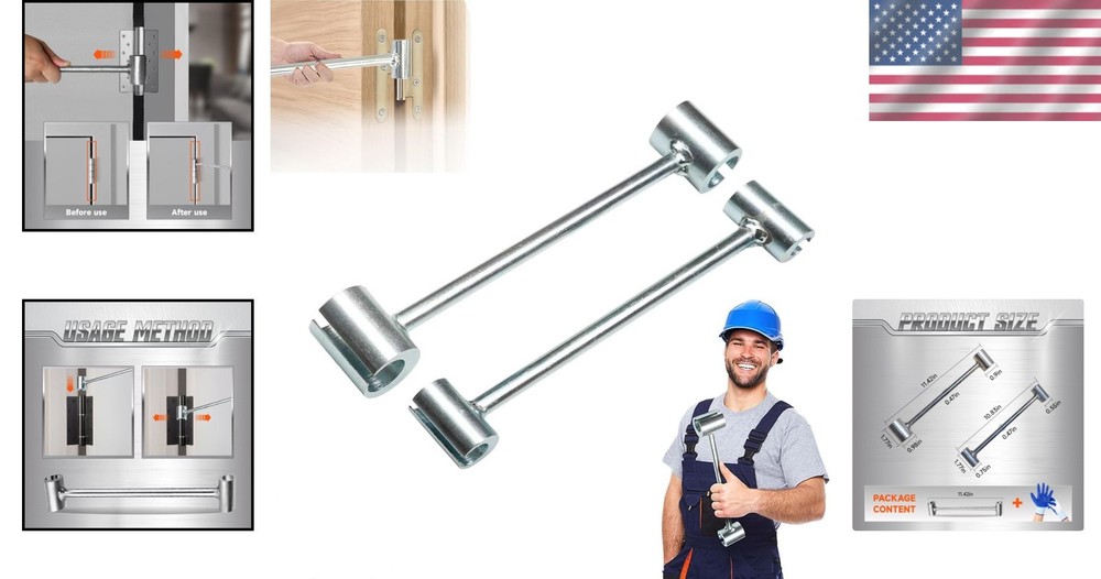 Door Hinge Adjustment Tool - Universal Hinge Alignment Device for Repair