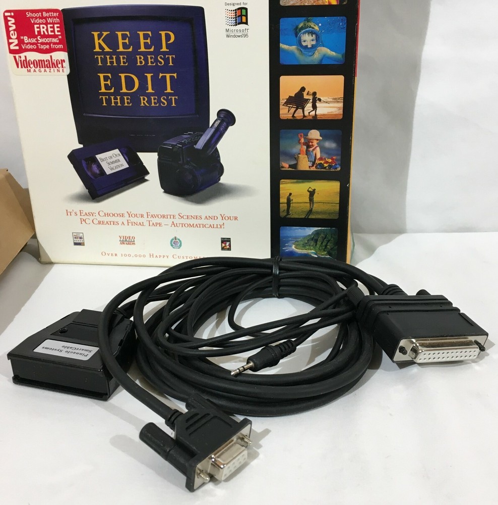 Pinnacle Video Director Video Camera VCR Editing Software W/ Cable - Incomplete