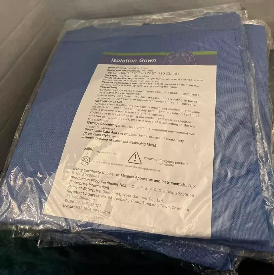 Disposable Medical Isolation Gowns AAMI Level 3 Individually Packed New 10/20/50