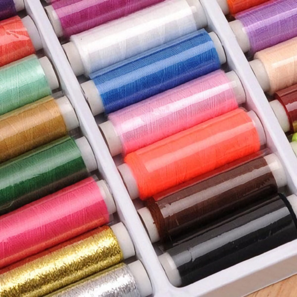 39PCS DIY Assorted Color Polyester Sewing Thread Spools Stitching Art Embroidery