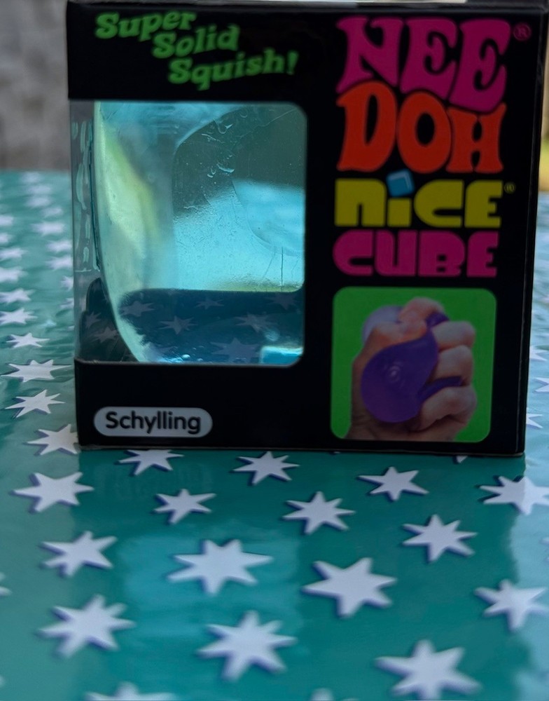 Nee Doh Nice Cube Super Solid Squish (Blue) New Sealed