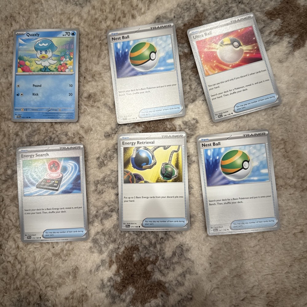 6 Pokémon Cards
