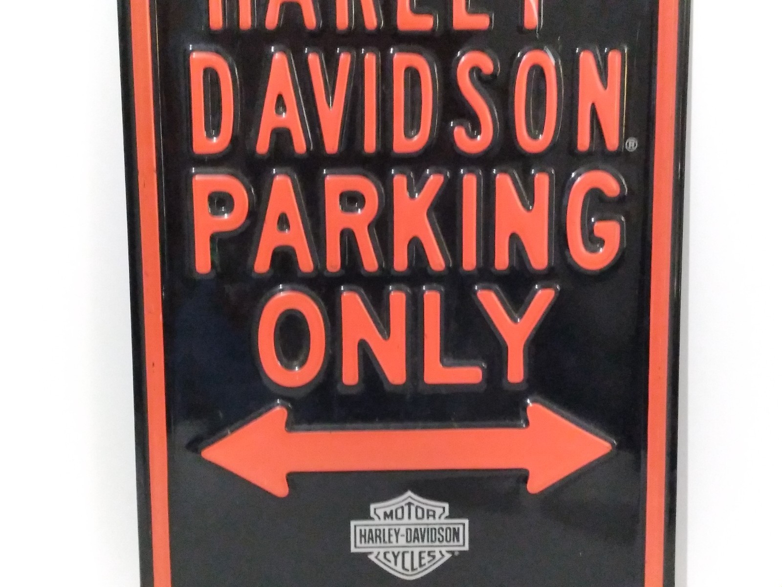 Harley-Davidson Parking Only Sign By Ande Rooney Metal Tin 2.15lbs 11.5" X 18"