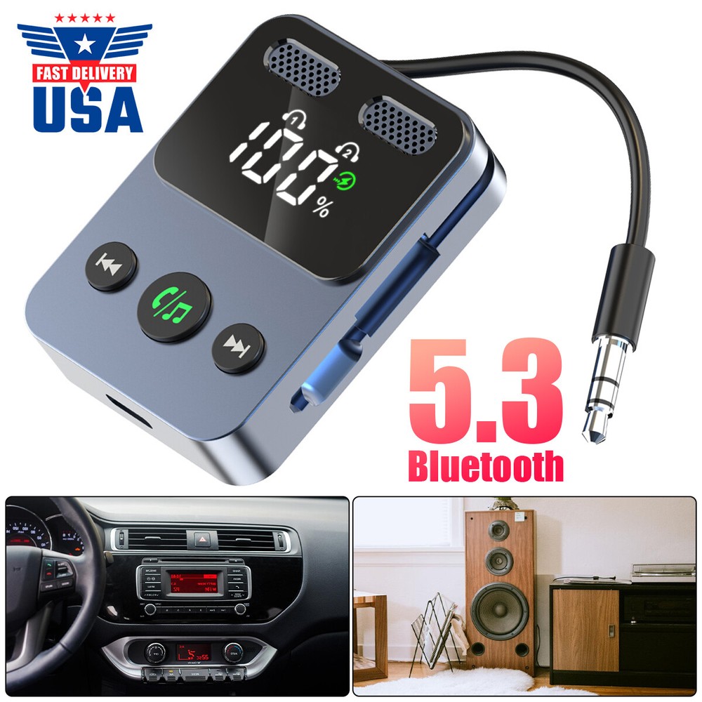 Wireless Bluetooth Integrated Audio Receiver Adapter Car Accessories Universal