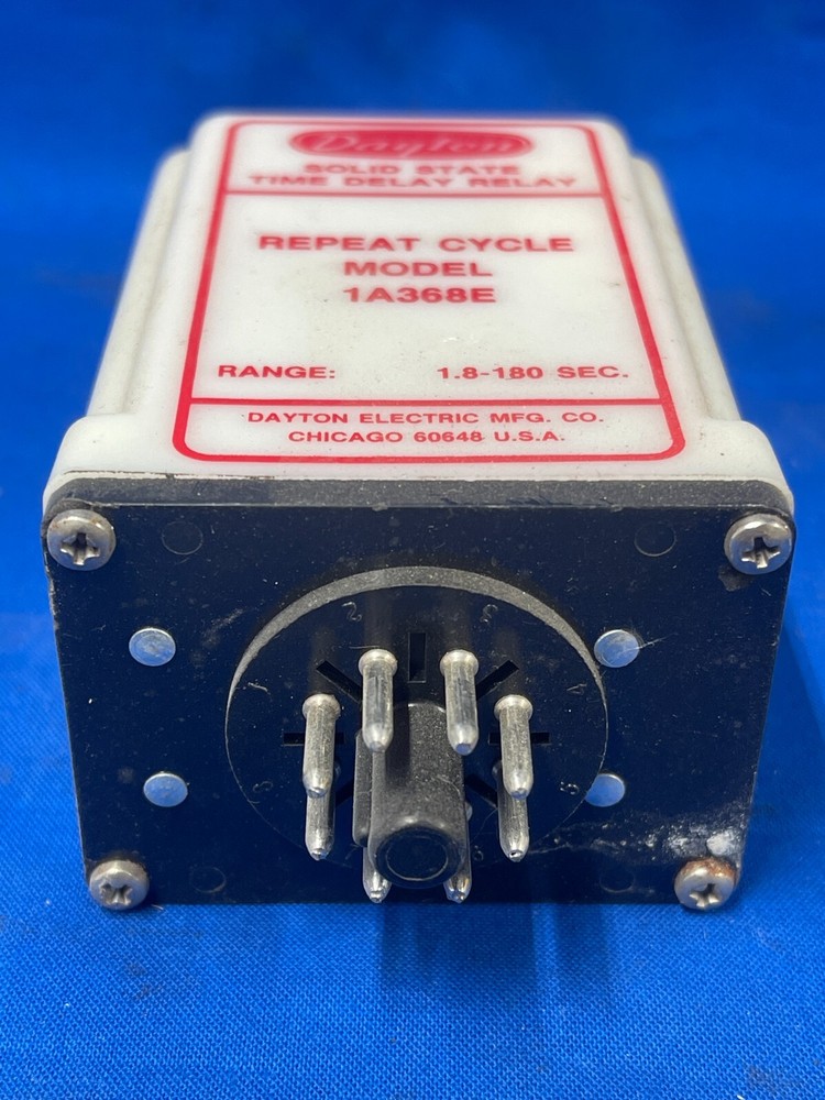 DAYTON 1A368E SOLID STATE TIME DELAY RELAY