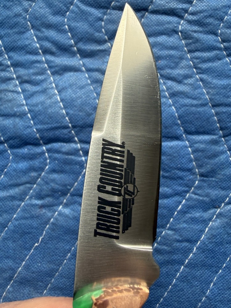 Rapid River Knifeworks Mackinaw Maple Burl/ Flow Green Acrylic