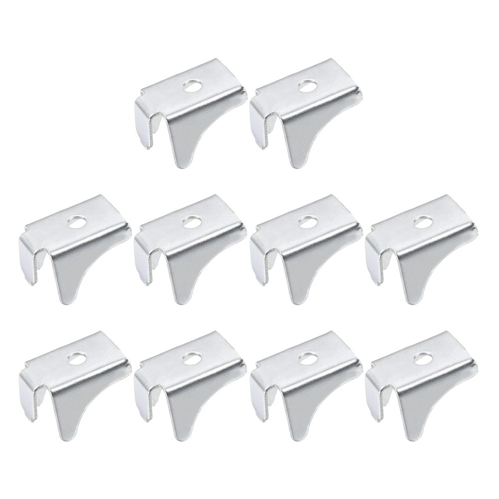 For 10pcs Shelf Clip, 9mm Adjustable Triangle Shaped Clip, Silver