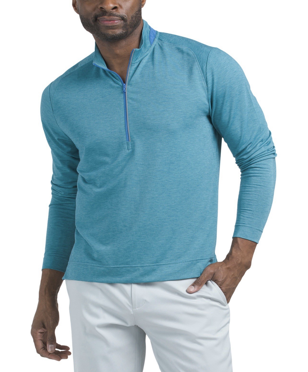 NWT JOHNNIE-O $128 BREWER PERFORMANCE 1/4 ZIP PULLOVER IN GREEN GRASS Large