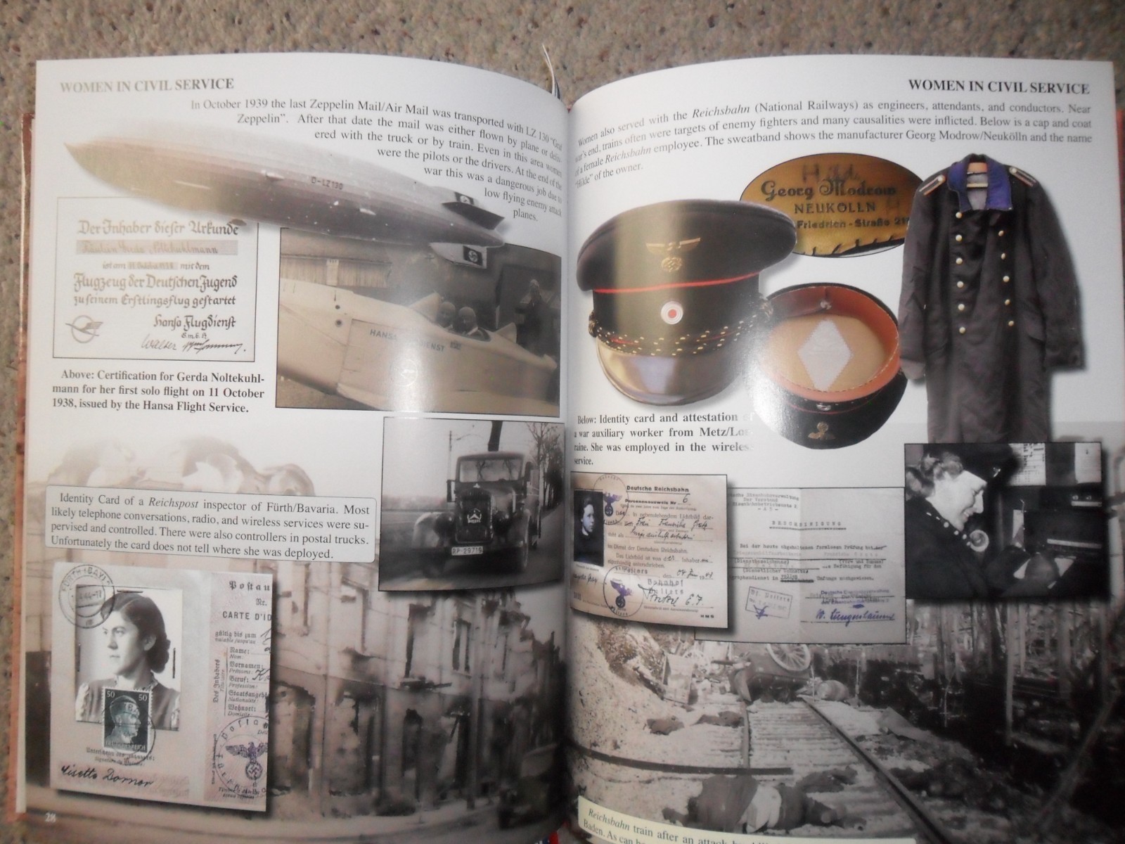 WWII German Women, Helferin Rot Kreuz womens organizations hard cover book.