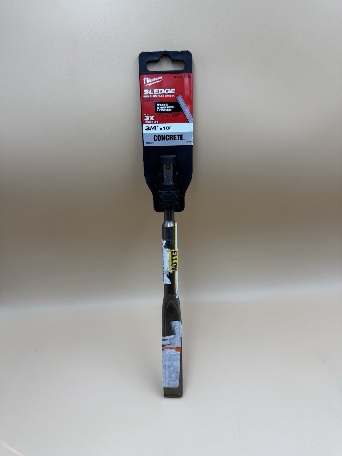 Milwaukee Sledge SDS Plus Flat Chisel 48-62-6052 3/4 Concrete