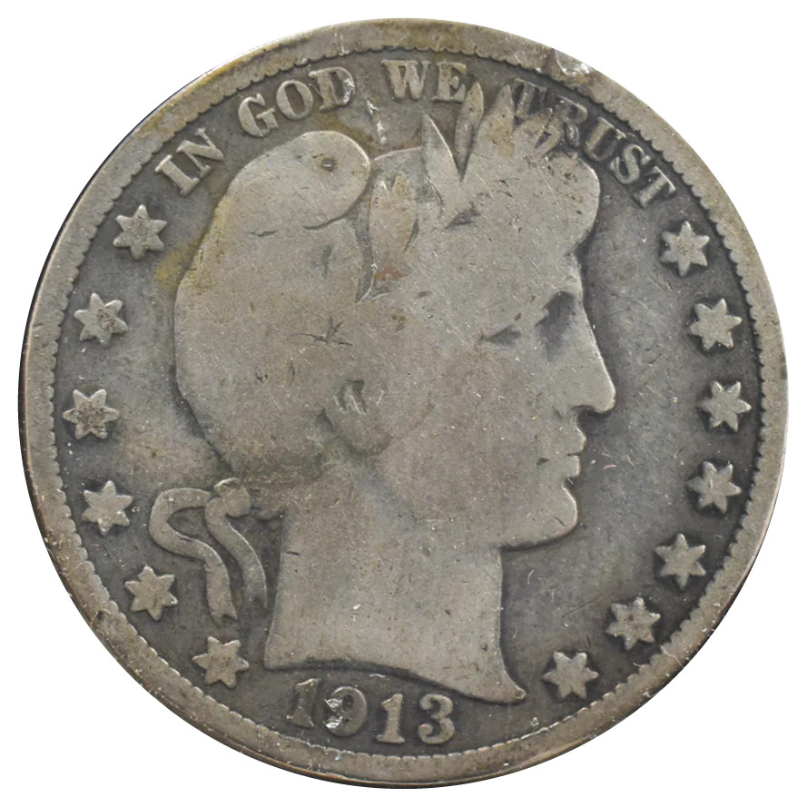 1913 Barber Half Dollar (G+)