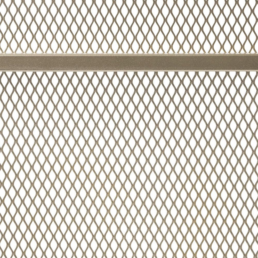 Modern Gold Iron Firescreen - Elegant Single Panel Design by Markus