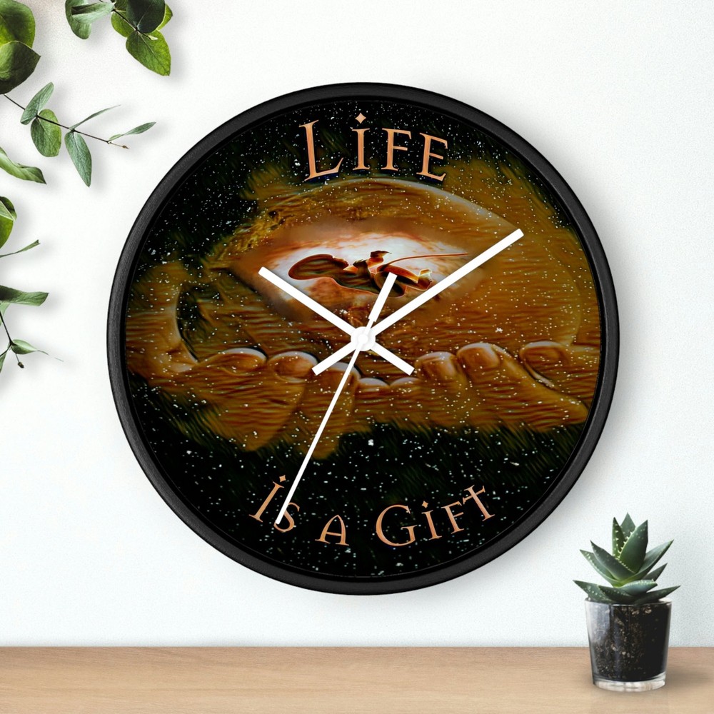 Wall Clock "Life is a Gift"