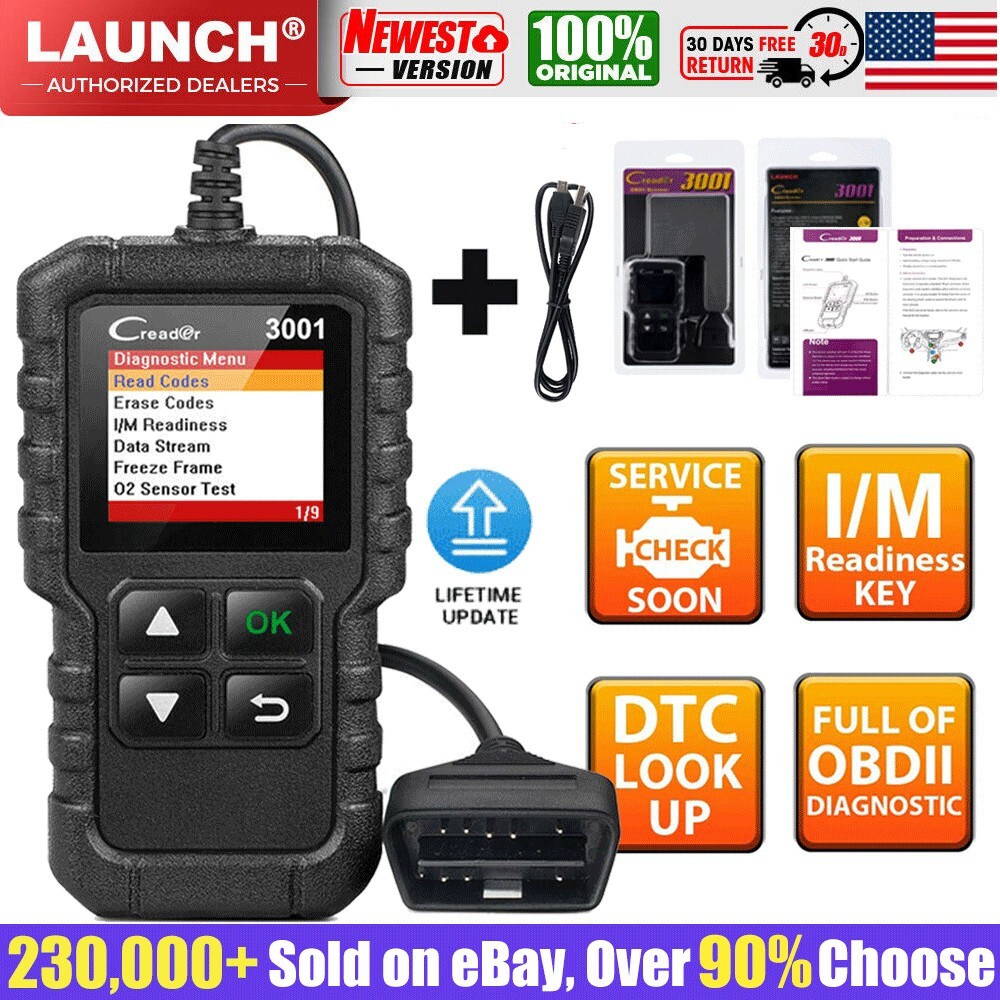 Automotive OBD2 Scanner Car Check Engine Light Fault Code Reader Diagnostic Tool