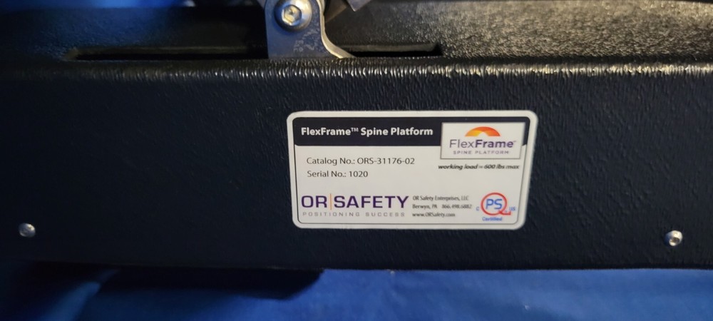 OR Safety FlexFrame Radiolucent Spinal Carbon Fiber Platform