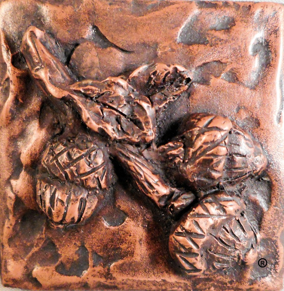 Copper Acorns Decorative Dot