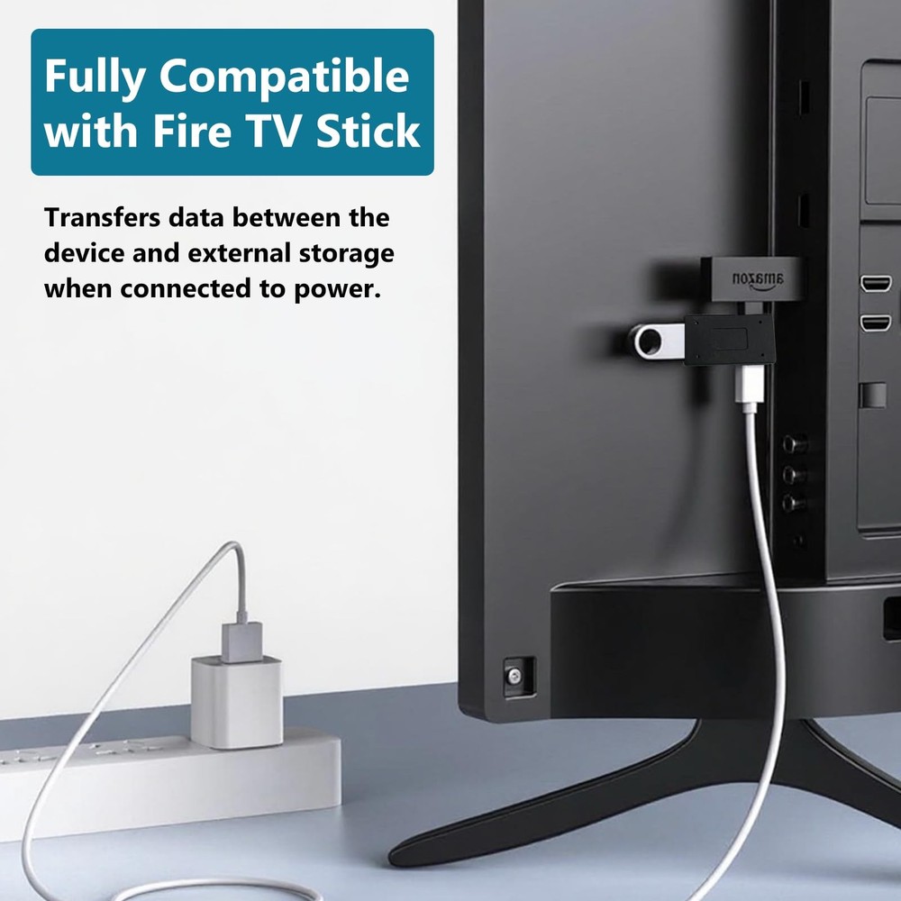 OTG Cable Adapter for Fire Stick 4K Max (3-Pack) – Expand Memory & Black