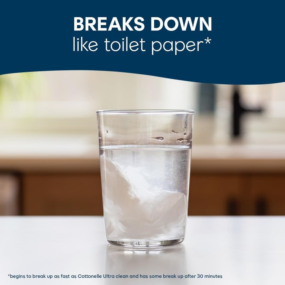 Flushable Wet Wipes Aloe