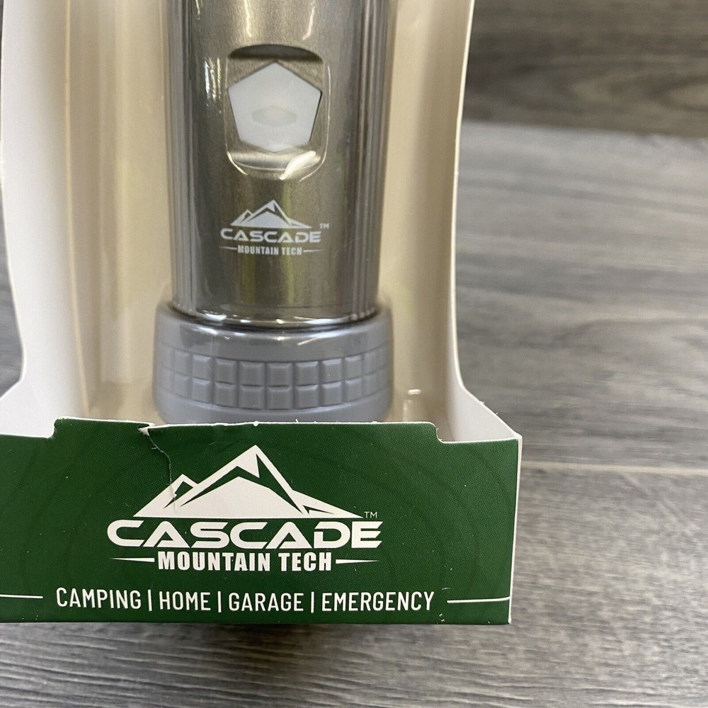 Cascade Mountain Tech 500 Lumens LED Convertible Lantern & Flashlight Lt Gray