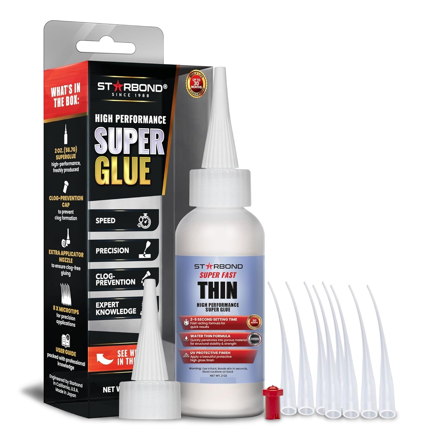 Starbond 2 oz. Super Fast Thin - Super Glue (Premium Cyanoacrylate CA Glue)