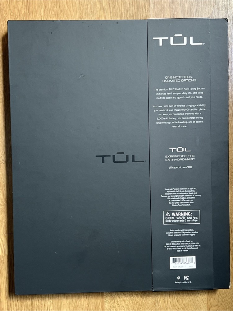 TUL Custom Note Taking System Pink Discbound Wireless Charging Notebook Sealed