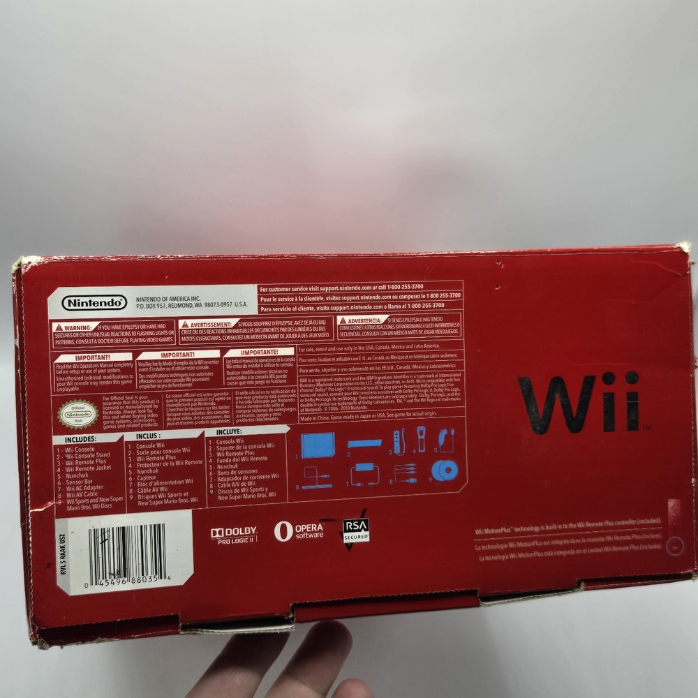Nintendo Wii Box Only Red 25th Anniversary BOX ONLY (NO INSERTS)