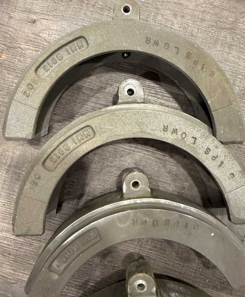4 Pieces McElroy 6ips master upper And Lower inserts 801503 801502
